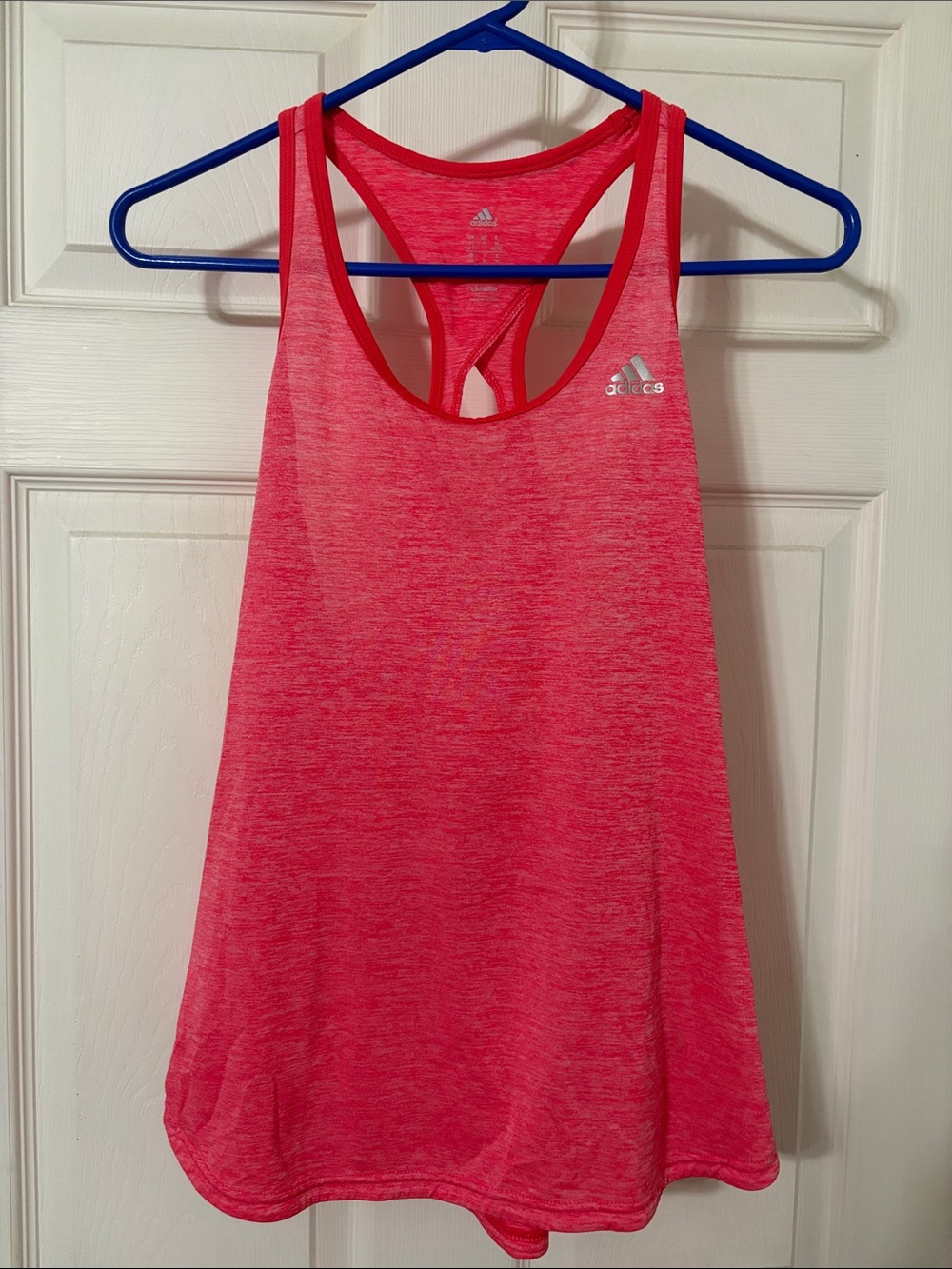 adidas Neon Pink Racerback Performance Tank